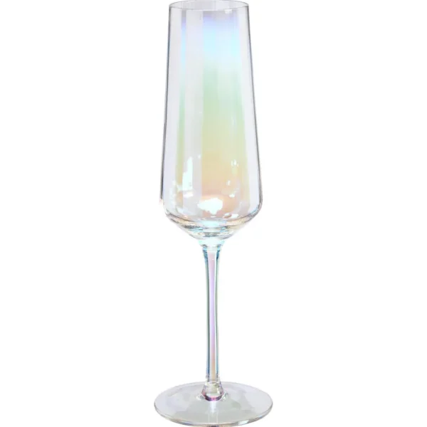 Kwantum Kerstservies | Champagneglas Ribbel Holo 300ml