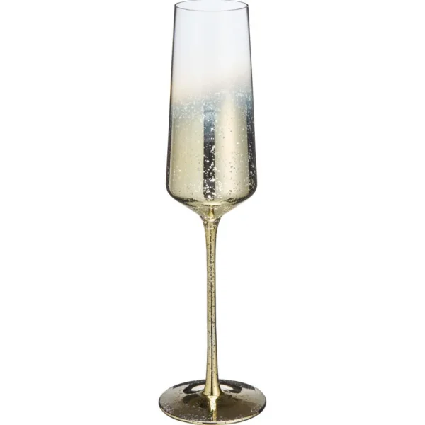 Kwantum Kerstservies | Glazen | Champagneglas Shine Goud - 270 Ml