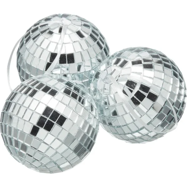 Kwantum Kerstdecoratie | Hanger Discobal - 3 Stuks Zilver