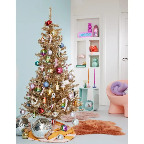 Kwantum Kerstdecoratie | Hanger Discobal - 3 Stuks Zilver