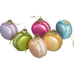 Kwantum Kerstballen & Kerstornamenten | Kerstballen Macaron Multicolor - 6 Stuks