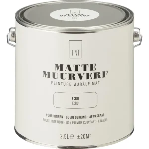 Kwantum Muurverf | Muurverf Mat Ecru 2.5 L 2.5L