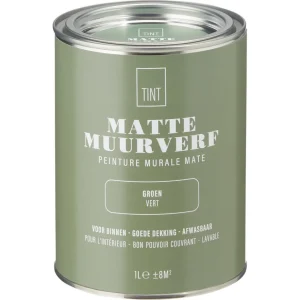 Kwantum Muurverf | Muurverf Mat Groen 1 L 1L