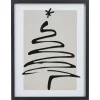 Kwantum Kerstdecoratie | Poster Kerst Wit/Zwart