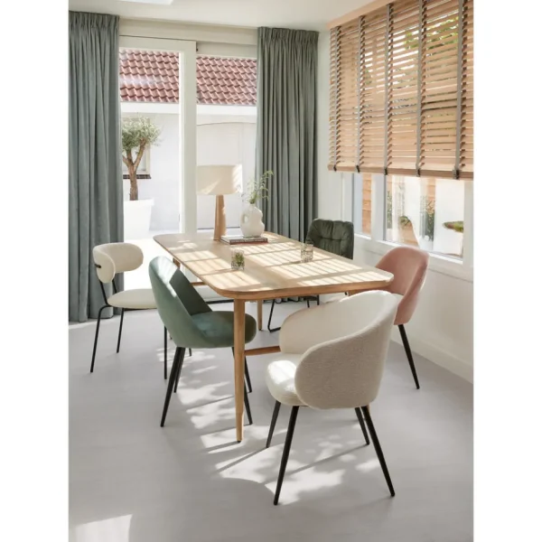 Kwantum Eetkamerstoelen | Stoel Bergen Off-White Offwhite