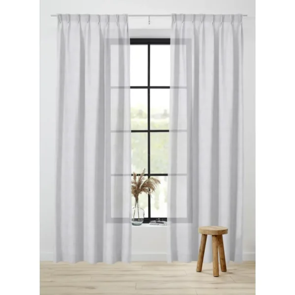 Kwantum Vouwgordijnen | Vitrages | Vitrage Laura Wit 150 Cm 150CM