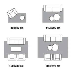 Kwantum Vloerkleden | Vloerkleden Woonkamer | Vloerkleed Impact Grijs 160x230 Cm