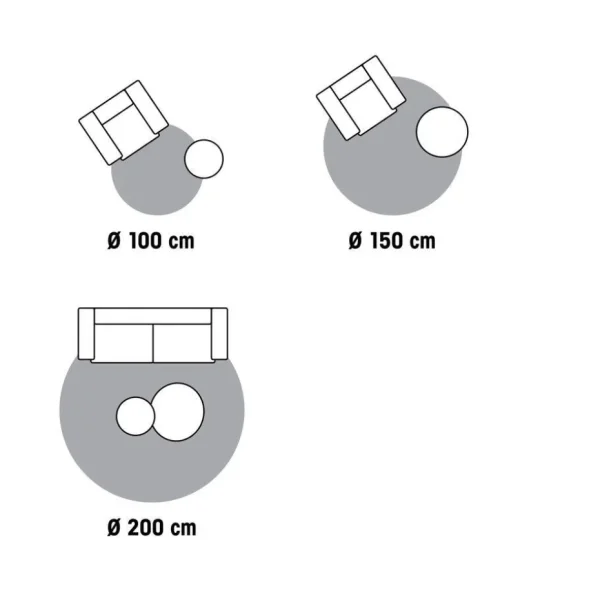 Kwantum Vloerkleden | Buitenkleden | Vloerkleed Solis Naturel - Ø 100 Cm