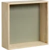 Kwantum Wanddecoratie | Wanddecoratie Hout Olijfgroen Maat L 30x10x30 Cm