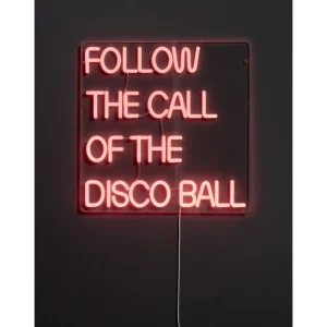 Kwantum Wandlampen | Wandlamp Neon Discoball Rood