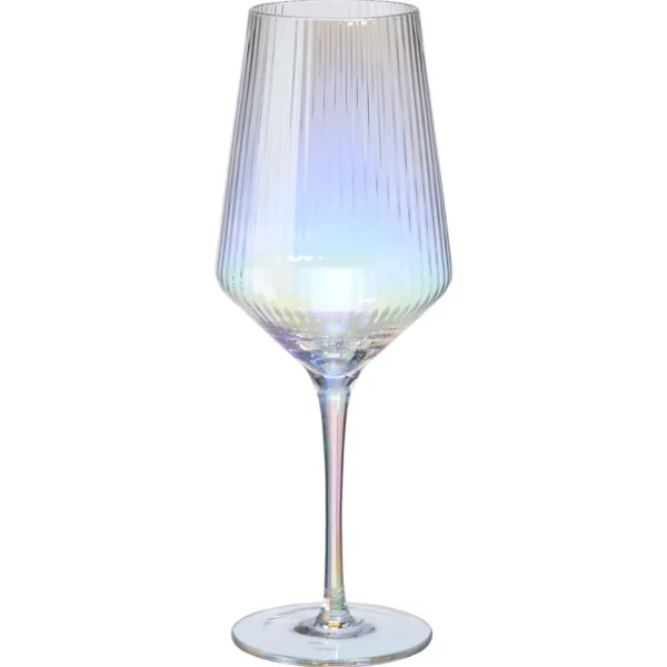 Kwantum Kerstservies | Wijnglas Ribbel Holo - 430 Ml